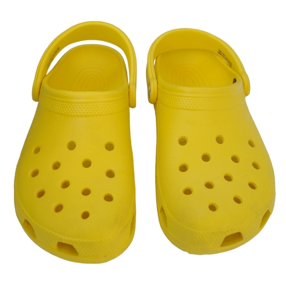 Crocs Classic Yellow Women's Shoes - Picture 3 of 9